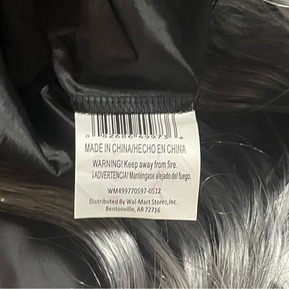 Black Witch Hat with Grey Hair - Picture 3 of 5